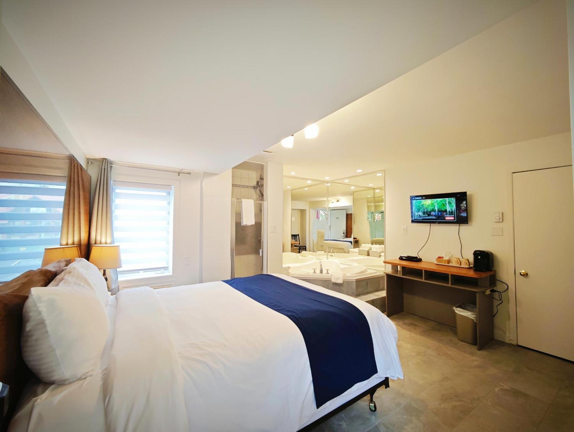 Motel Des Pentes Et Suites Saint-Sauveur Екстер'єр фото
